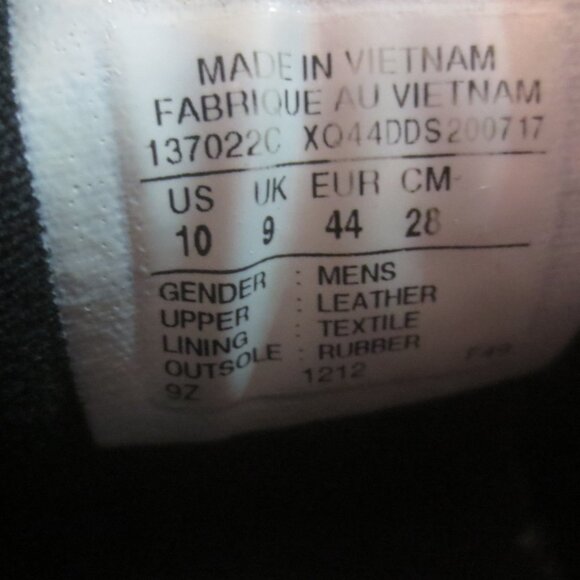 Vintage Retro Old School Black Leather Suede Converse All Star Low Cut Sneakers - Picture 10 of 16